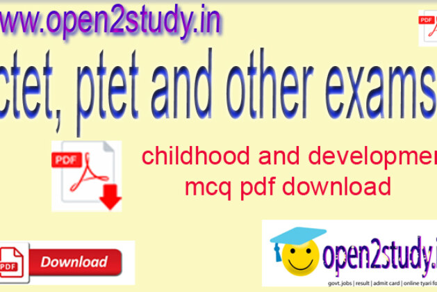 CTET AND PTET And Others Exams Psychology Questions
